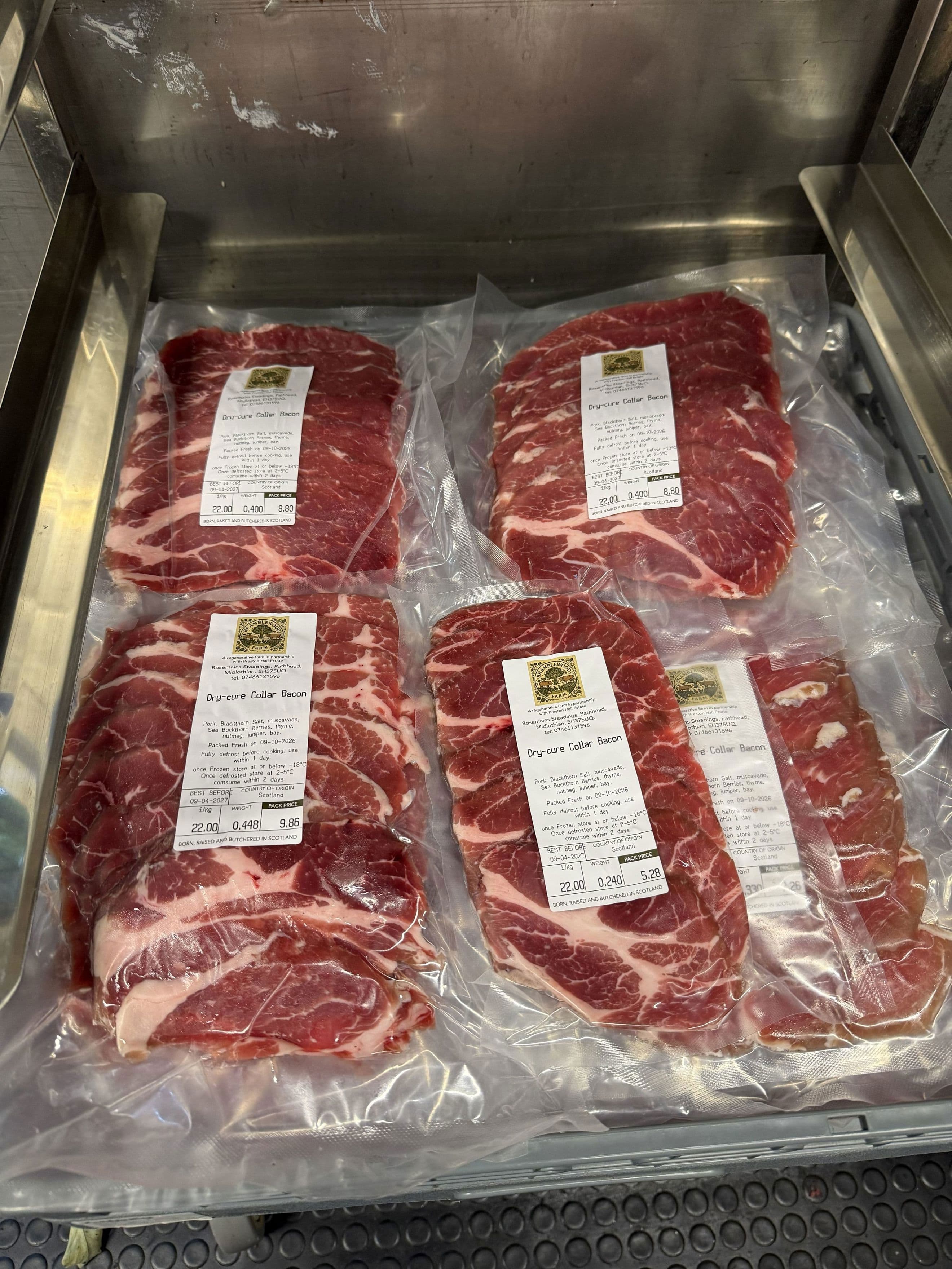 Dry-cured Collar Bacon